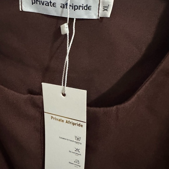 Brown and gold Afripride set #AfricanFashion size XL - Picture 2 of 4